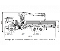 Бортовой автомобиль с КМУ Галичанин КМУ-150 на шасси KAMAZ-43118 (659100-0007000-41)